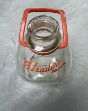 Vintage Antique Strader's One Gallon Glass Milk Bottle Jug Hiseville KY picture