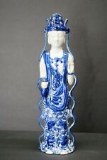 ANTIQUE HANDPAINTED ASIAN / ORIENTAL GODDESS STATUE FIGURINE MARKED picture