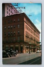 New Orleans LA-Louisiana, The Lafayette Hotel, Advertise Vintage c1954 Postcard picture