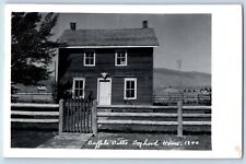 Rock Spring WY Postcard RPPC Photo Buffalo Bills Boyhood Home 1952 Vintage picture
