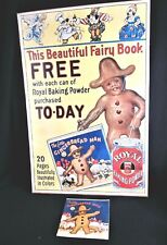 Antique Royal Baking Powder Poster & Little Gingerbread Man Cookbook -1923 picture
