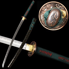 Handmade Damascus Steel Japanese Samurai Katana Sword Full Tang Sharp Blade picture
