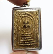 PHRA SOMDEJ LP JUN BLESSED 1937 THAI PHANGAN ISLAND MIRACLE RICH WIN AMULET (1) picture