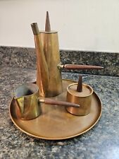 Vintage Copral Copper Coffee Serving Set w/ Tray ~ Portugal picture