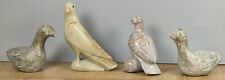 Vintahe Stone Bird Miniature Mini Figurines 1½