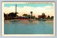Norwalk OH-Ohio, Water Works, Filtration Plant, c1939 Antique Vintage Postcard picture