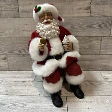 Sitting Santa w/ Cookie & Cocoa 8x5” Lifelike picture