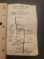 North Shore Line - Chicago Loop Stations Map (Pocket size) picture