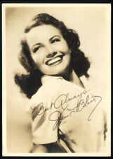 Actress Janet Blair photo 1940s facsimile autograph picture