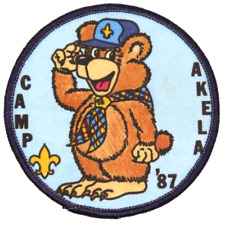 MINT 1987 Camp Akela Mission Council Patch California CA Boy Scouts BSA picture