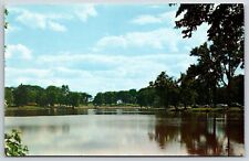 Postcard Lake Morgan, Nichols Park Jacksonville, Illinois Unposted picture