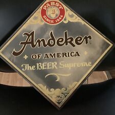 Vintage Pabst Andeker of America Beer Supreme Wall Mirror Sign Ornate Bar Pub picture