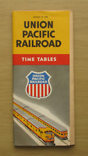 UP UNION PACIFIC Public Timetable: 1/10/54 System picture