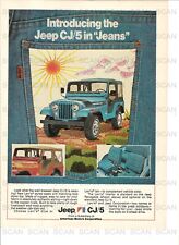 1974 Jeep CJ/5 Vintage Magazine Ad   Renegade CJ/5 in Jeans   Levi's picture