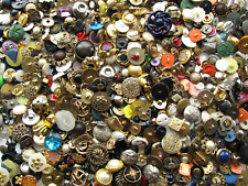 Huge Lot Plastic Colorful Fancy Craft Buttons Bling Gold Costume Dressy Pretty picture