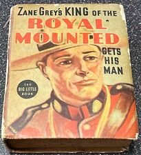 BLB Zane Grey's King of the Royal Mounted Gets His Man #1452 (Whitman, 1938) HC picture