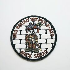 BRICK SQUAD 3rd Squad 1st PL 2nd Bn 325th Airborne Inf Afghan made Patch Lot 1L picture