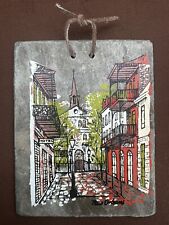 French Quarter New Orleans Ken Englehard painted roof slate Vieux Carré Antique picture