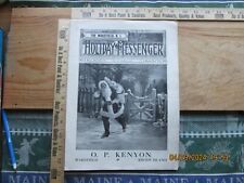 Holiday Messenger - o. p. kenyon Wakefield RI Christmas 1912 new years 1913 picture