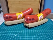 2 Vintage/Antique Oscar Mayer Wienermobile Bank Hotdog Figures picture