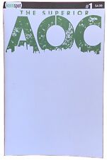 Alexandria Ocasio-Cortez: THE SUPERIOR AOC #1  NM or better  BLANK COVER VARIANT picture