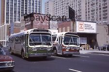 Original 35mm Kodachrome Slide SEPTA Buses Bus Philadelphia Street Scene 1969 picture