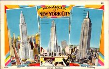 Vintage Postcard Monarchs of New York City NY New York 1955                K-422 picture