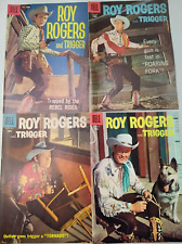 Roy Rogers and Trigger #95 #117 #119 #124 Dell 1950's COVERS ONLY NICE Beauty picture