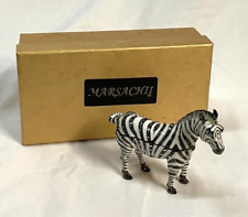 Marsachii Jeweled Enamel Zebra Trinket Box With Original Box picture