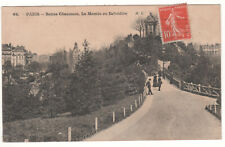 RARE CPA 75 - PARIS: BUTTES CHAUMONT - MOUNT OF THE BELVEDERE - WRITTEN 30-07-1914 picture
