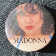 Madonna 1988 Face Picture Music 80s Record Store Promo Pin Pinback Button picture