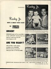 1953 PAPER AD COLOR Chubby Tubby Cherub Cubs Lucy Desi Arnaz Ricky Jr Doll picture