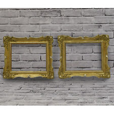 Ca.1850-1900 Set of 2 old wooden frames dimensions: 11,4 x 9 in inside picture