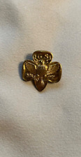 Vintage Girl Scouts of America Gold Lapel Pin Badge picture