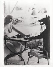 Courtney Love plays checkers with her dog 8x10 inch photo picture