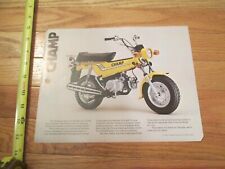 Yamaha Motorcycle Champ Vintage Dealer sales brochure PUNCHED picture