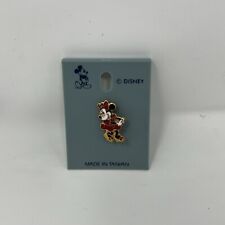 Vintage Disney Minnie Mouse Red Dress Gold Pin picture