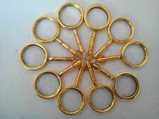 Lot Of 10 Pcs Nautical Golden Finish Marine Collectible Magnifying Key Ring Gift picture