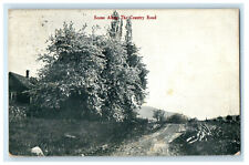 1912 Scene Along the Country Road Posted Antique RPO Postcard picture