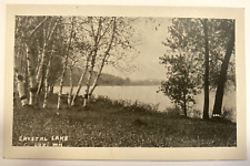 Crystal Lake, Lodi Wisconsin Real Photo Postcard RPPC Vintage by C. COX B2BC picture