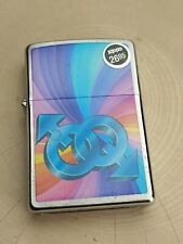 ZIPPO 200 RAINBOW 2 MALE SEX SYMBOLS on BRUSHED CHROME LIGHTER - AUG 2013 / NEW picture