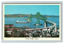 The Astoria Bridge Over the Columbia River Astoria Oregon 1960 Old Postcard picture