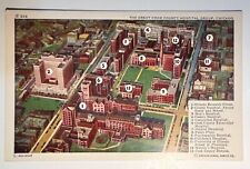 Chicago, IL - Great Cook County Hospital Group Postcard Numbered Buildings picture