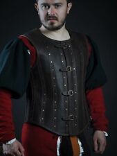 Genuine Leather Renaissance Style Studded Chest Armor For Medieval Cosplay larp picture