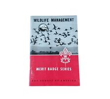 VTG Boy Scouts of America WILDLIFE MANAGEMENT Merit Badge Series Book BSA 1966 picture