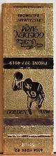 Johnny Unitas Golden Arm Restaurant Baltimore MD Maryland Matchbook Cover picture