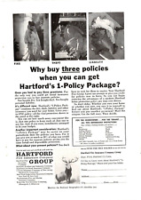 1958 Print Ad Hartford Fire Insurance Group Why buy three policies when you can picture