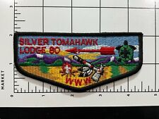 Vintage BSA  Silver Tomahawk Lodge 80 Patch 3B picture