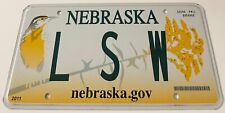 L S W Vanity License Plate  LSW Licensed Social Worker Nebraska Social Services picture