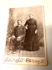 Lyons New York Antique Cabinet Photo Married Couple Husband Wife Grandma Grandpa picture